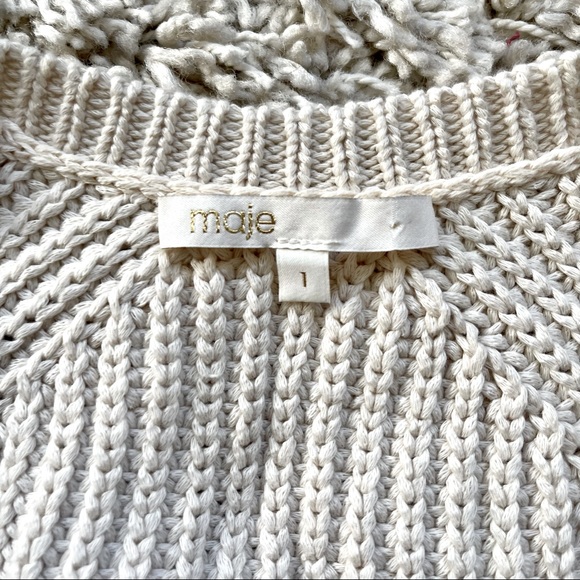 Maje Distressed Motorcycle Cardigan - Picture 6 of 9